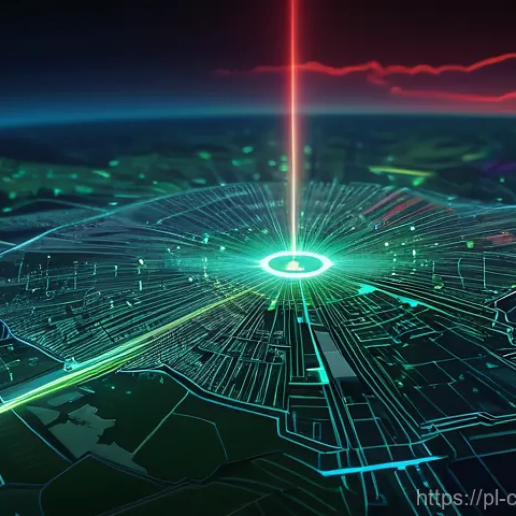 사이버 보안 자동화 도구의 응답 시간 개선 - **Prompt:** A vivid digital art piece depicting a stylized map of Poland, glowing with intricate net...