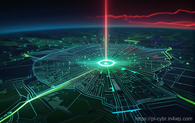 사이버 보안 자동화 도구의 응답 시간 개선 - **Prompt:** A vivid digital art piece depicting a stylized map of Poland, glowing with intricate net...