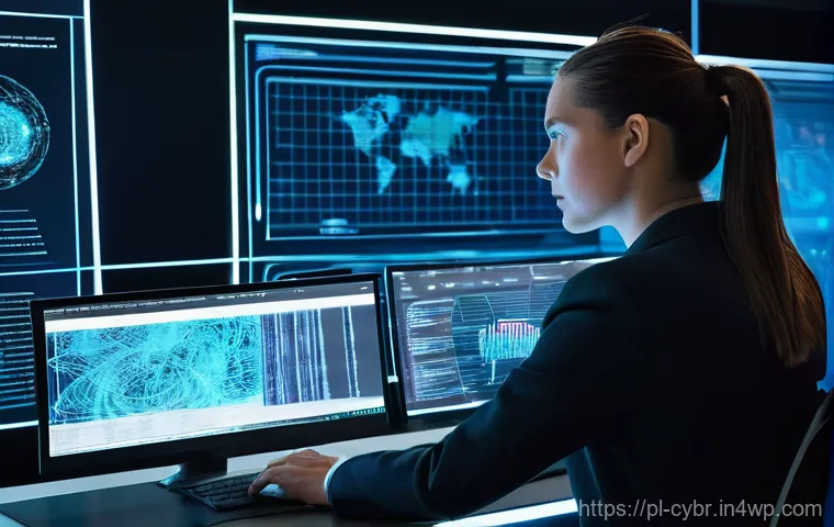 인공지능 기반 사이버 보안 자동화 도구 - **Vigilant AI Guardian in a Digital Metropolis:**
    A futuristic, sleek AI entity, depicted with g...