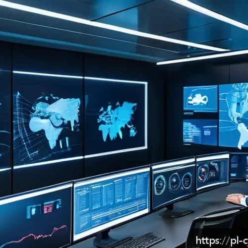 Home 30 사이버 보안 자동화 도구의 유지보수 방법 - A modern cybersecurity operations center with a diverse team of professionals actively monitoring mu...